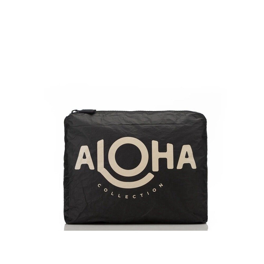 Aloha Collection Mini Original ALOHA Pouch Bag Moon Shimmer/Black Zip